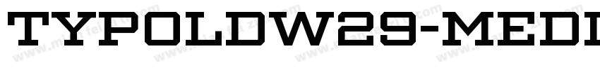 TypoldW29-Medium Regular字体转换